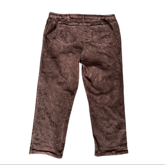 PENNINGTONS CORDUROY BROWN PANTS SIZE 22 - Picture 3 of 3